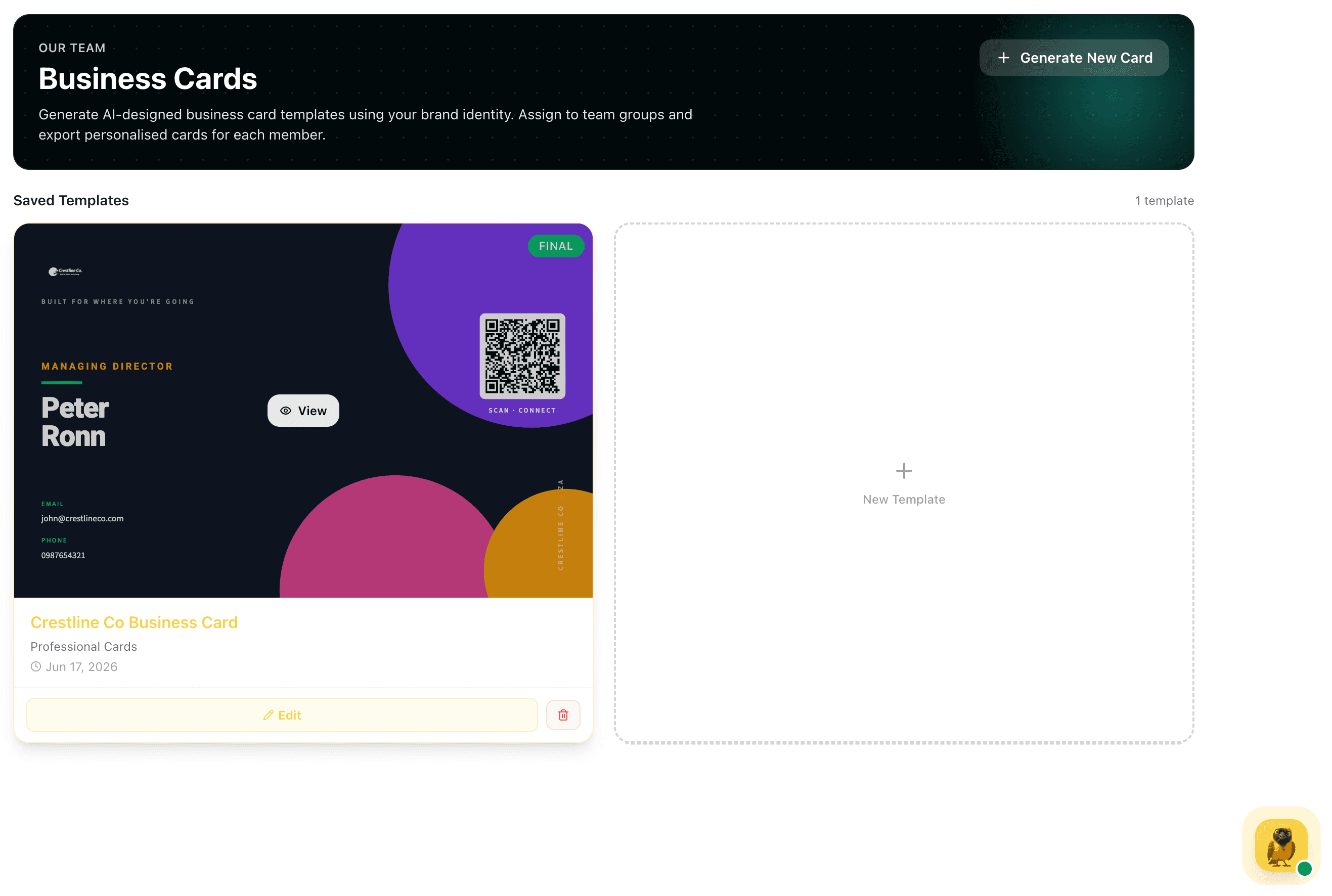 Business Cards Library