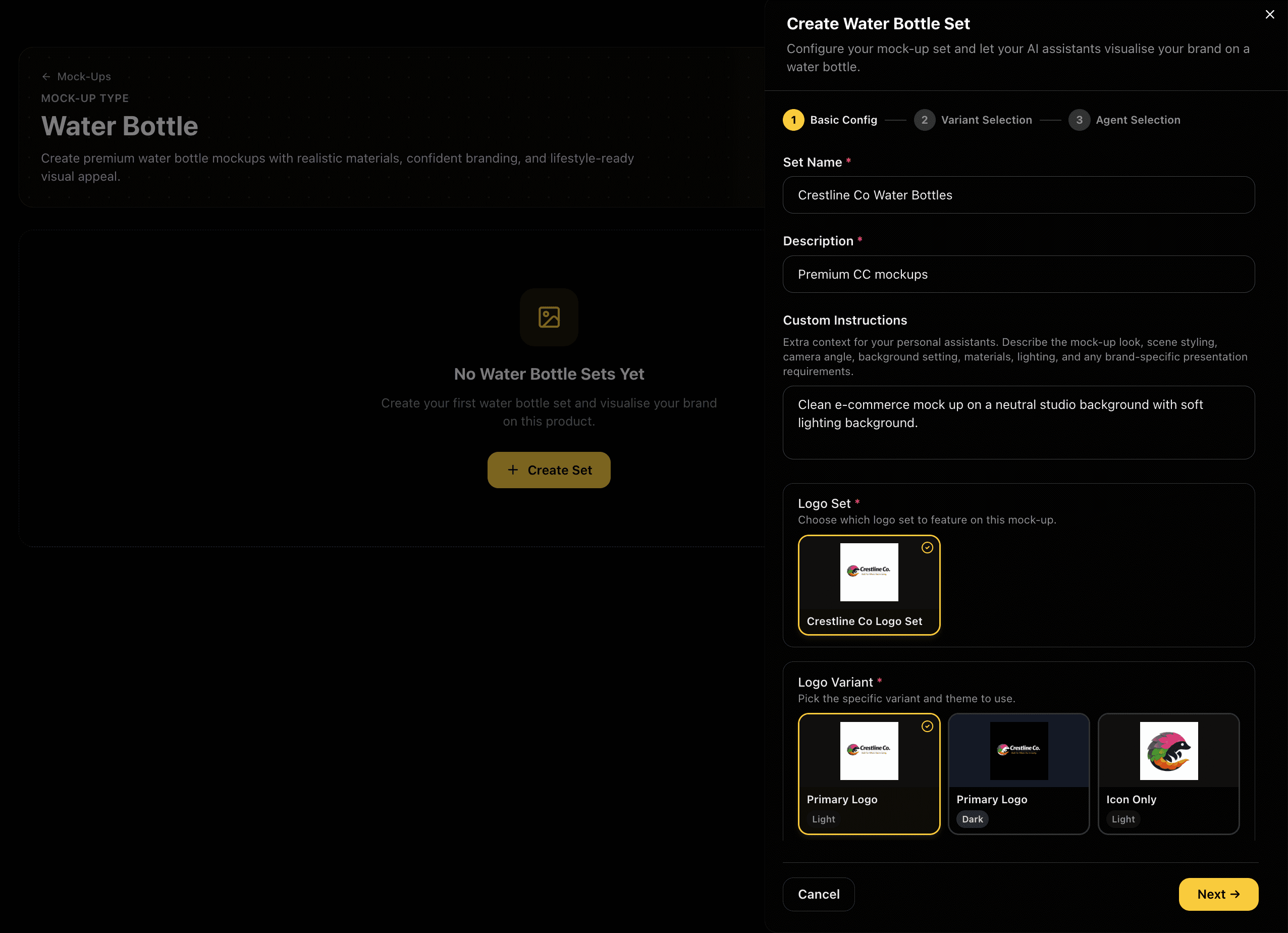 Create Your Mock-Up Set