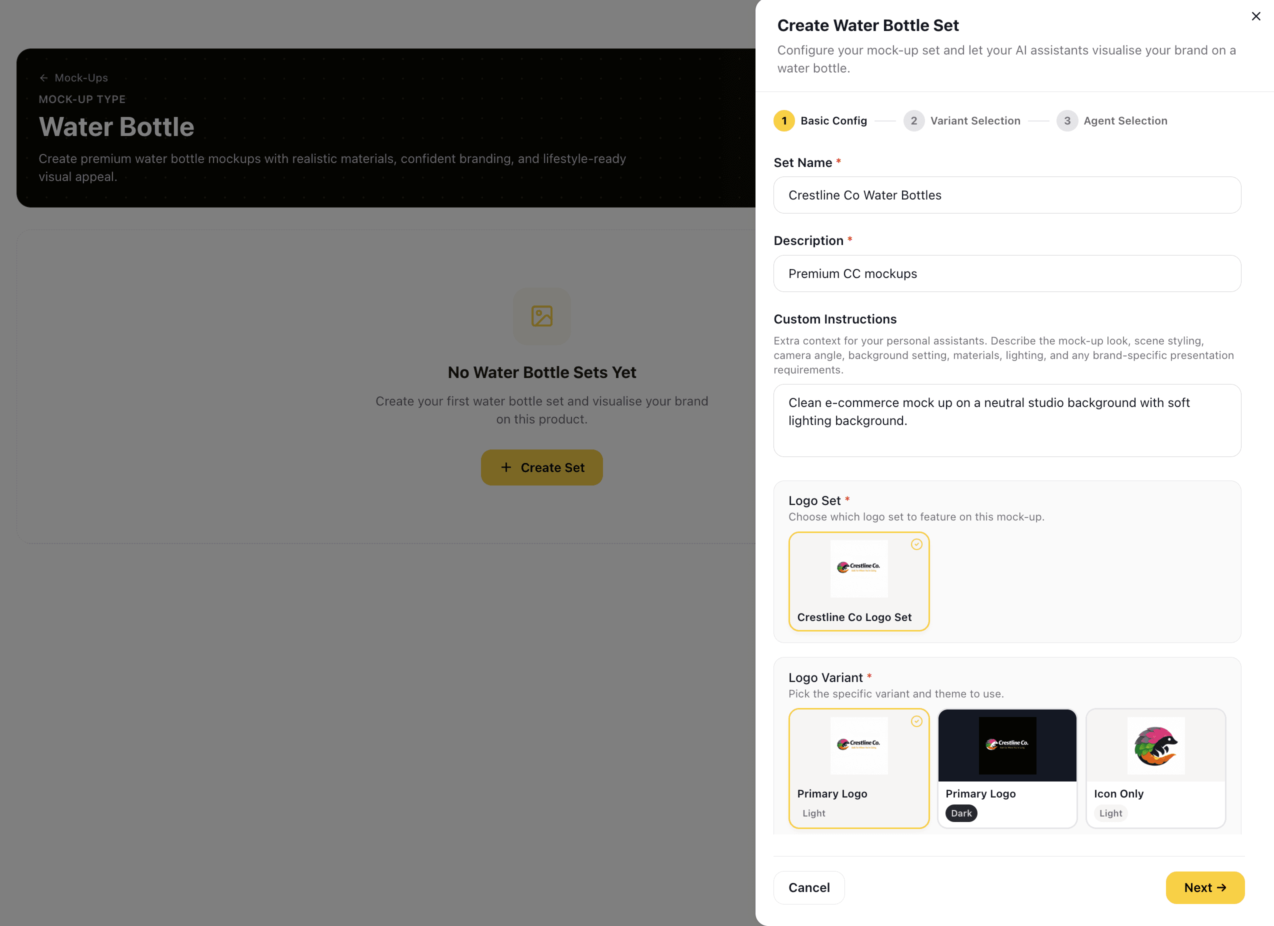 Create Your Mock-Up Set