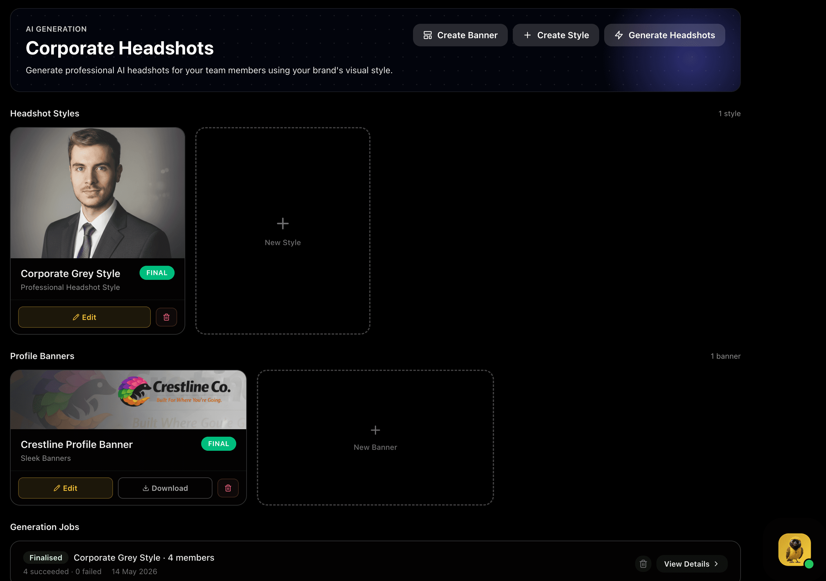 Headshots Hub Overview