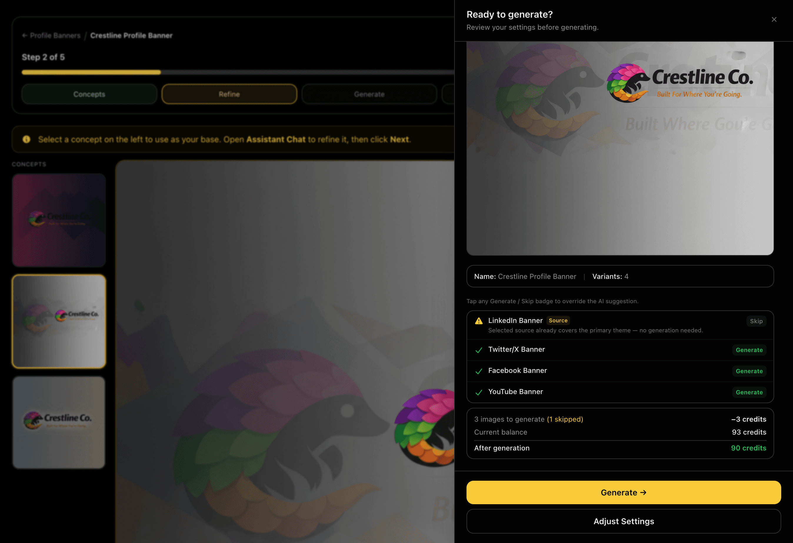 Review Generation Settings