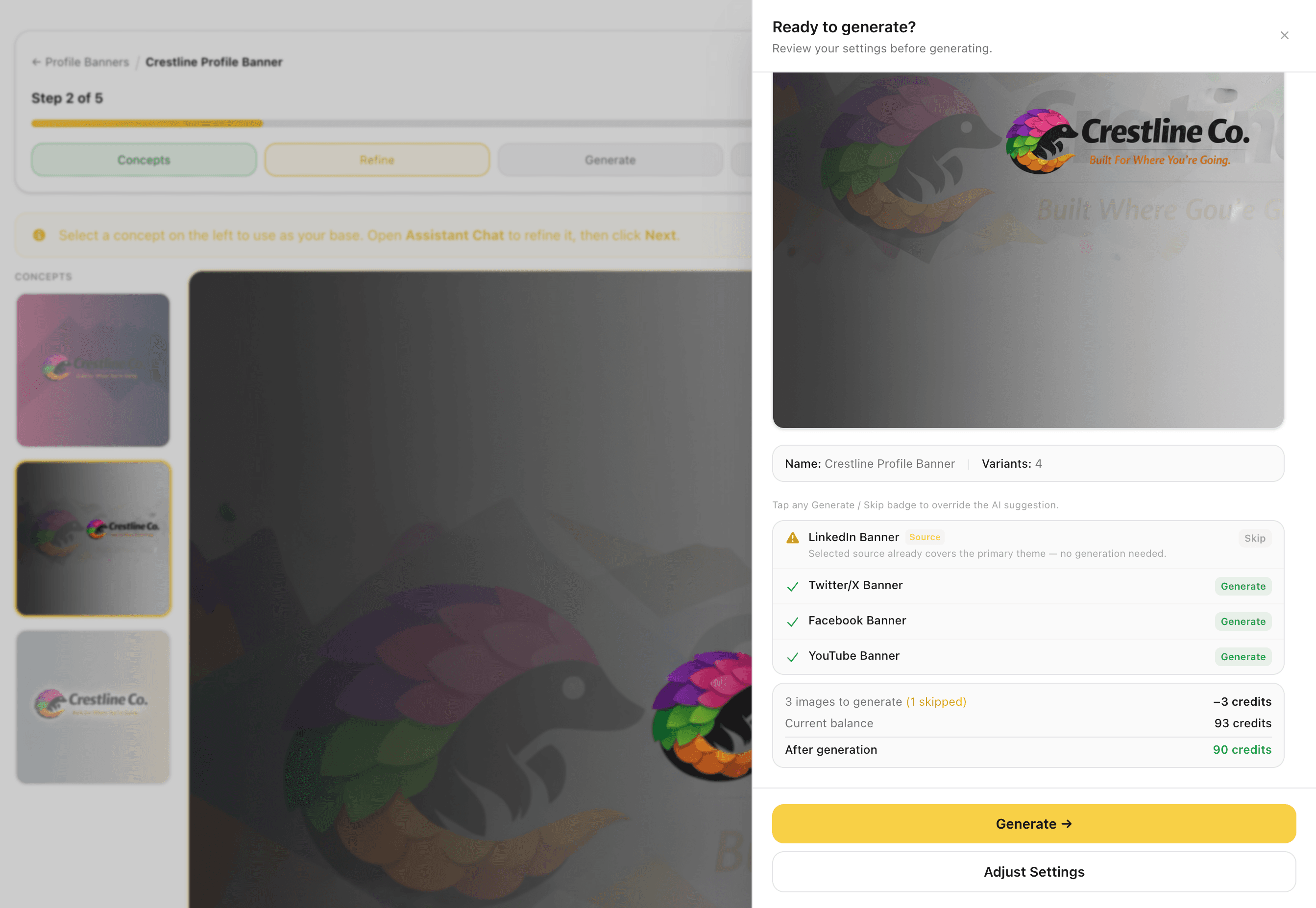 Review Generation Settings