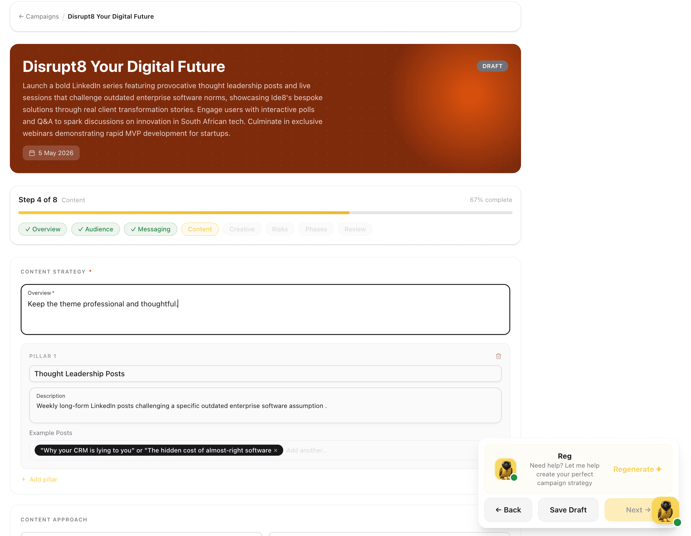 Content, Pillars, Formats, and Examples